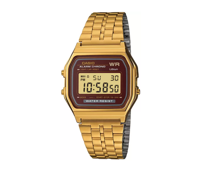 Casio A159WGEA-5DF Unisex Vintage Series Digital Watch - Gold - Zoom Image 1