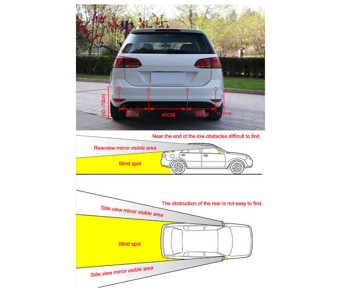 Galaxy Ocean Assistant Car Parking Sensor - Black - Zoom Image 2