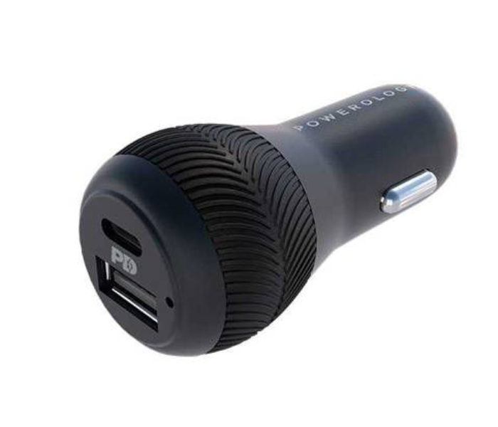 Powerology PPDCCLBK 30W Dual Port Car Charger - Black - Zoom Image 2