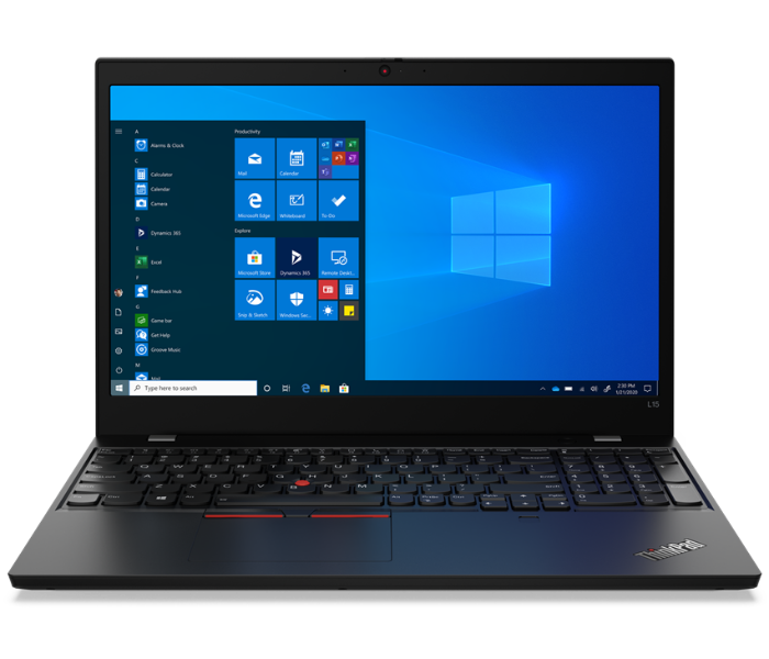 Lenovo 20U3006DUE NoteBook L15 15.6 Inch FHD Intel Core i5 10210U Processor 8GB DDR4 RAM 512GB SSD Integrated Intel UHD Graphics DOS - Black - Zoom Image 1