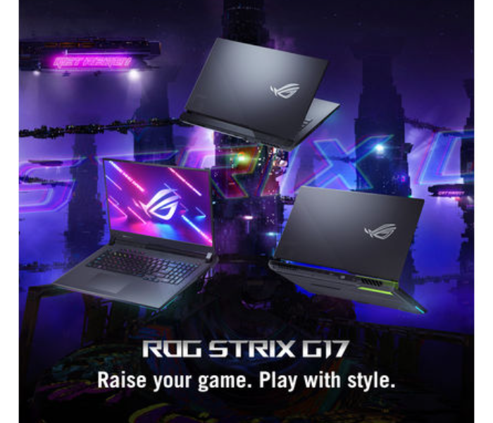 Asus G713RW-KH127W ROG Strix G17 Gaming Laptop 17.3 inch FHD AMD Ryzen R9-6900HX Processor 32GB RAM 1TB HDD 8GB Nvidia GeForce RTX 3070Ti Graphics Windows 11 Home - Eclipse Gray - Zoom Image 2