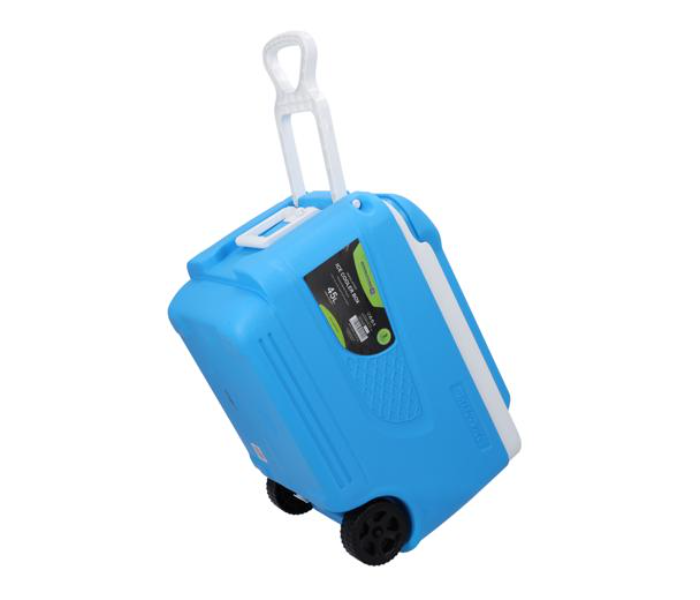 Royalford RF10482 45Litre Insulated Trolley Ice Cooler Box - Blue - Zoom Image 1