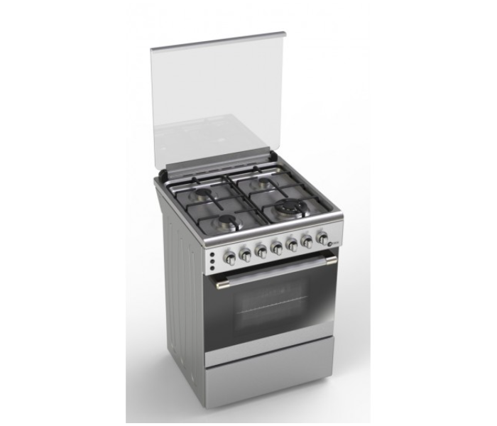 Afra AF-60 Stainless Steel Free Standing 4 Burners Gas Oven - Silver - Zoom Image 2