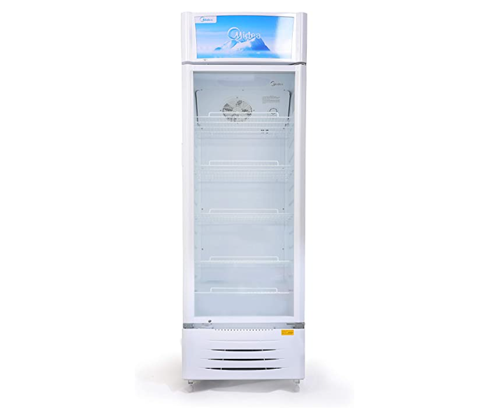 Midea HS-411S 411 Litres Showcase Chiller Vertical Chiller - White - Zoom Image 1