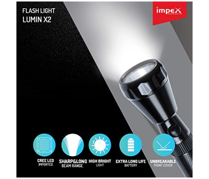 Impex LUMIN X2 Flash Light - Black - Zoom Image 3