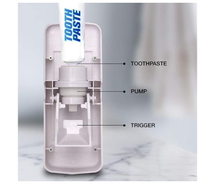 RMN JA154 Combo of 3 Pieces Toothpaste Dispenser - White - Zoom Image 7