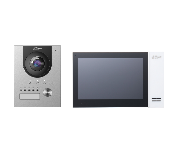 Dahua KTP01 Video Door BellIp Villa Video Intercom Outdoor Station and Indoor Monitor - Black and Grey - Zoom Image 2