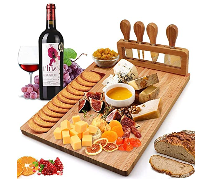 Galaxy Bamboo Charcuterie Board and Knife Set - Zoom Image 1