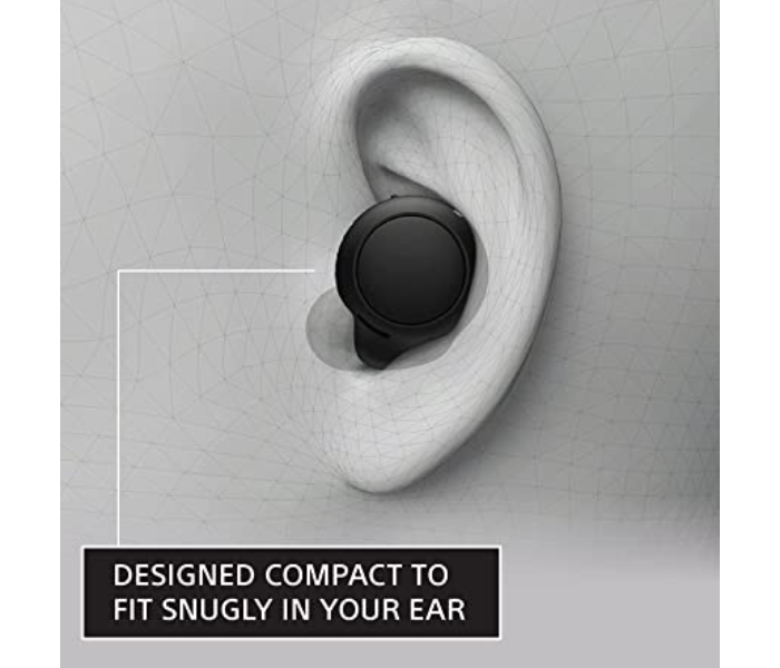 Sony WF-C500 Bluetooth Truly Wireless Earbuds - Black - Zoom Image 6