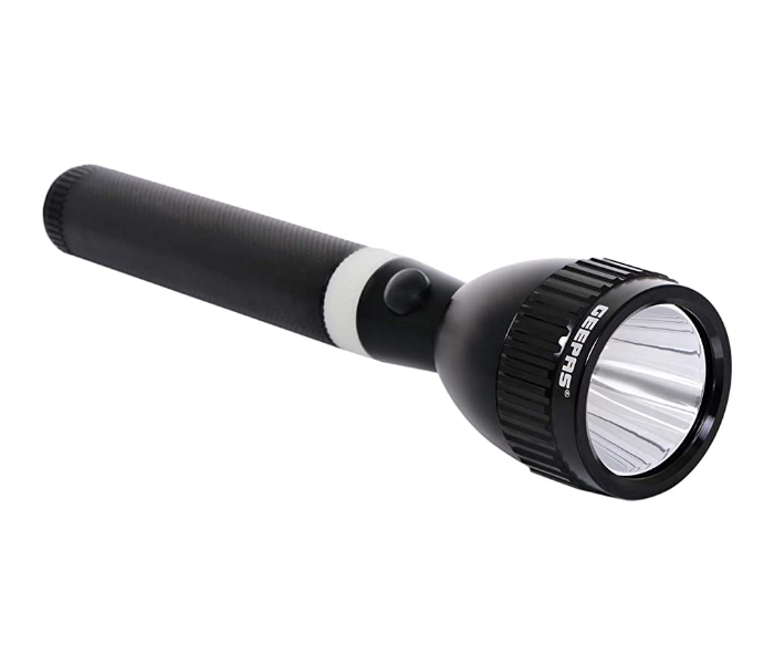 Geepas GFL3854 227mm Rechargeable LED Flashlight - Black - Zoom Image 2