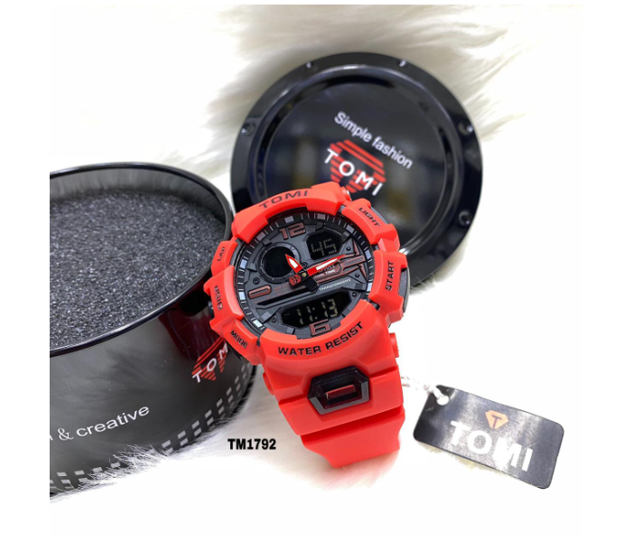 TOMI Outdoor Sports Military Watch for Men - Red - Zoom Image