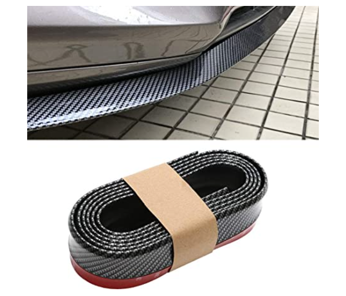 Carbon Fiber Universal Car Bumper Protector Sticker  - Zoom Image 3