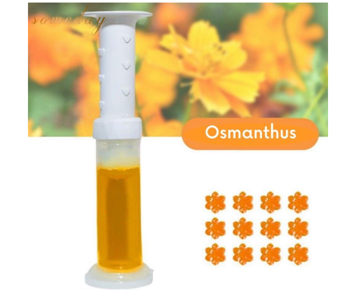 SARI Toilet Gel Bowl Cleaner Flower Stamp Toilet Deodorizing Gel Stamp Toilet Flask Odor Remover - OSMANTHUS - Zoom Image 1