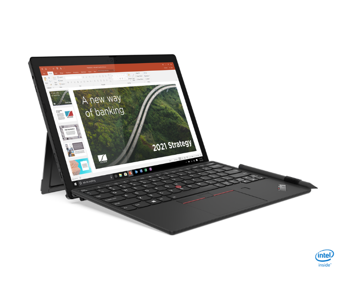 Lenovo ThinkPad X12 20UW0055AD Detachable 12.3 Inch FHD Intel Core i7-1160G7 Processor 16GB DDR4 RAM 512GB SSD Intel Iris Xe Graphics Windows 11 Pro 64 - Black - Zoom Image 2