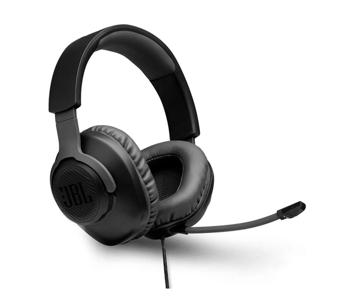 JBL QUANTUM100 Wired Over Ear Headphones - Black - Zoom Image 1