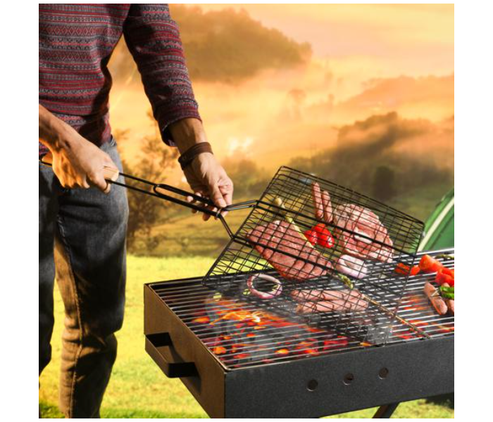 Royalford RF10374 Chromium Plated Iron Barbeque Grill - Silver - Zoom Image 3