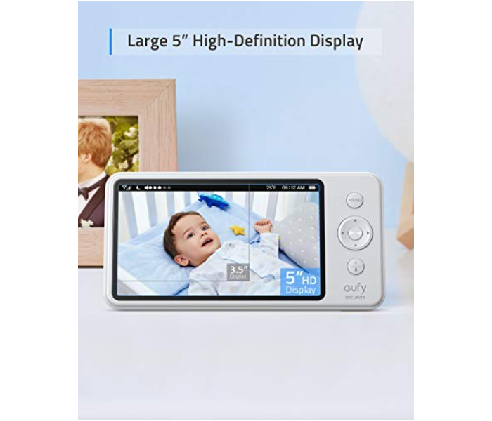 Anker T83002D3 Space View Baby Monitor B2C - UK - Grey and White - Zoom Image 2