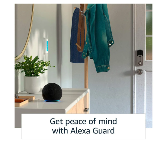 Alexa Echo Dot 4th Gen Smart Speaker with Alexa - Black - Zoom Image 4