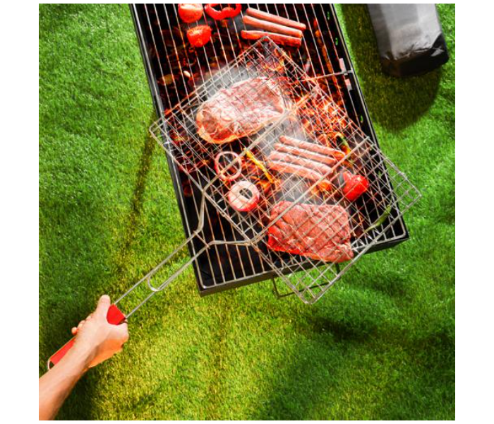 Royalford RF10372 Chromium Plated Iron Barbeque Grill - Silver - Zoom Image 4