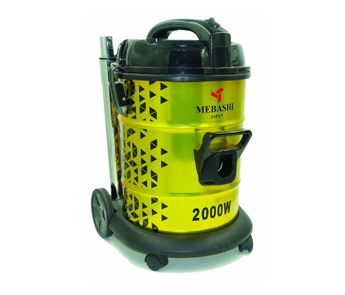 Mebashi ME-DVC1010 2000 Watts 25 Litre Dry Vacuum Cleaner - Black and Yellow - Zoom Image