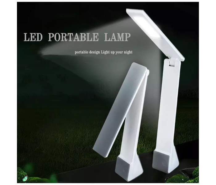 Pack of 2 Portable Led Touch Table Lamp - White - Zoom Image 2