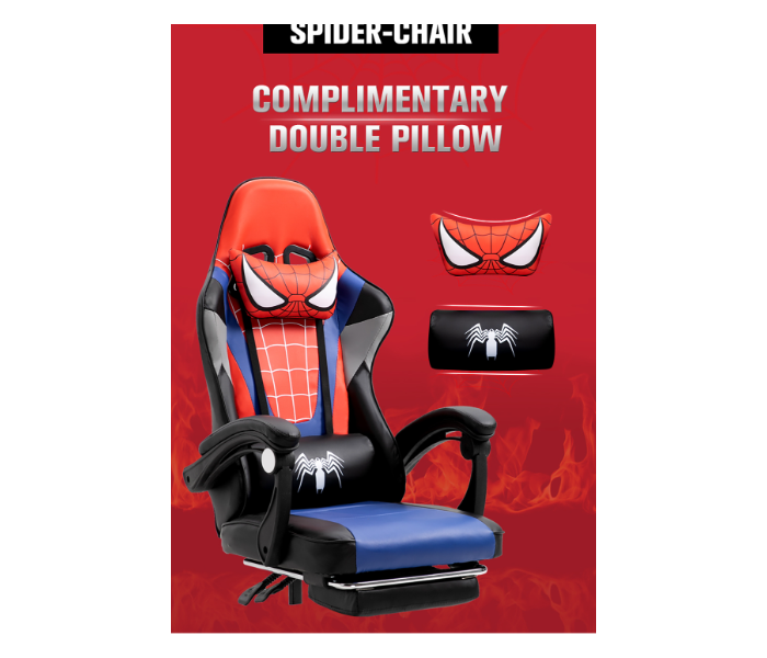 Chaho ZZX-801B Manthon SpiderMan Gaming Chair with Foot Rest - Black - Zoom Image 7