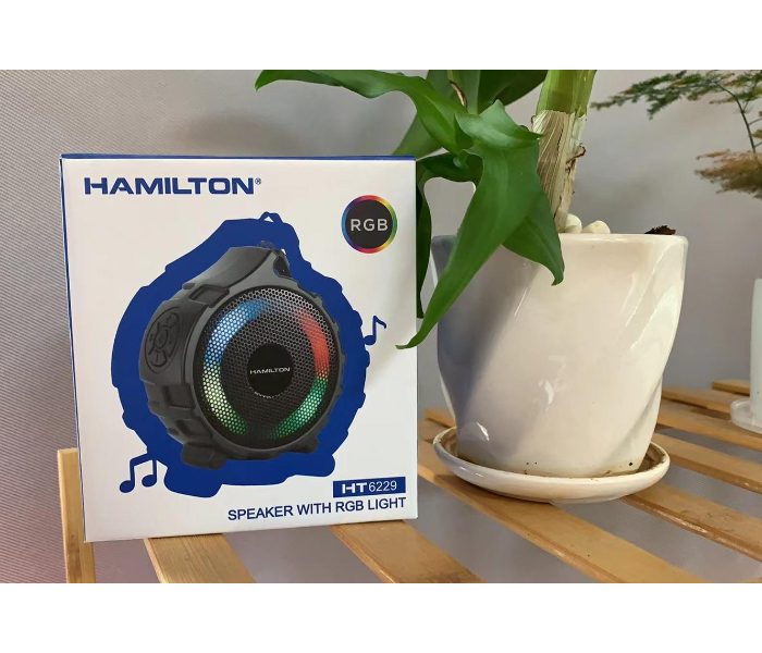 Hamilton HT6229 DC-5V Speaker With RGB Light - Black - Zoom Image