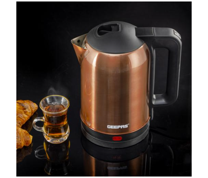 Geepas GK38053 1.8 Litre Stainless Steel Kettle - Rosegold and Black - Zoom Image 4