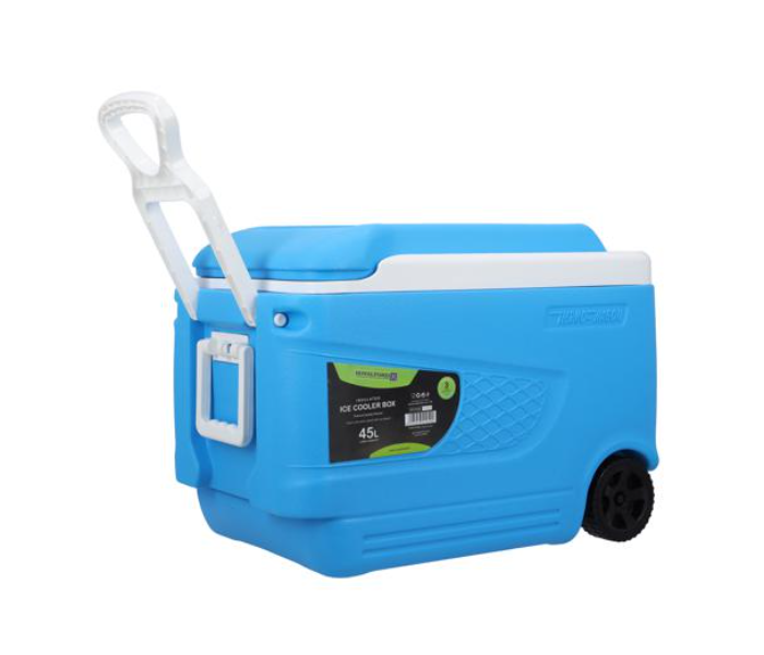 Royalford RF10482 45Litre Insulated Trolley Ice Cooler Box - Blue - Zoom Image 5