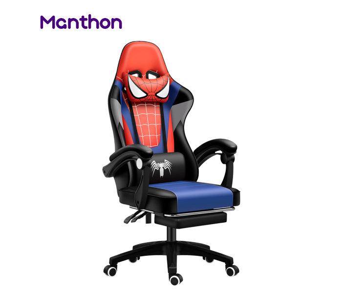 Chaho ZZX-801R Manthon SpiderMan Gaming Chair with Foot Rest - Red - Zoom Image 2