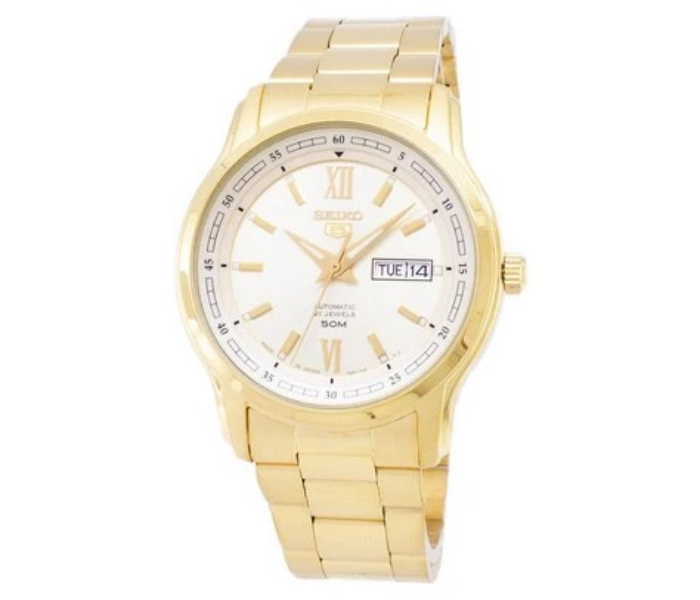 Seiko SNKP20J1Q Stainless Steel Automatic Analog Watch for Men - Gold - Zoom Image 1