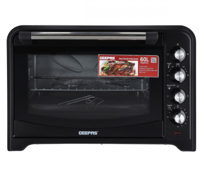 Geepas GO34018 60Litre 2200 Watts Electric Oven - Black - Zoom Image 1