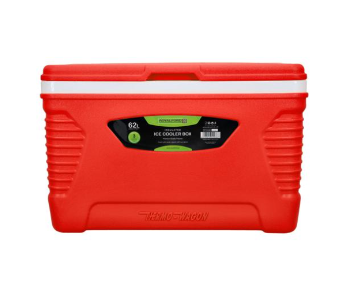 Royalford RF10480 62Litre Insulated Ice Cooler Box - Red - Zoom Image 1