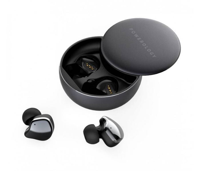 Powerology PTWSEGY Bluetooth True Wireless Earbuds - Grey - Zoom Image 3