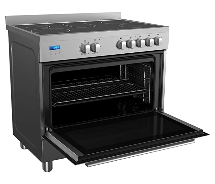 Midea VSVC96048 Cooker 90X60Cm Ceramic Cooking Range with Schott Glass - Stainless Steel - Zoom Image 2