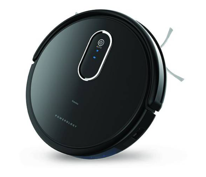 Powerology PSRBVCBK 2600mAh 20watts Smart Robotic Vacuum Cleaner - Black - Zoom Image 2