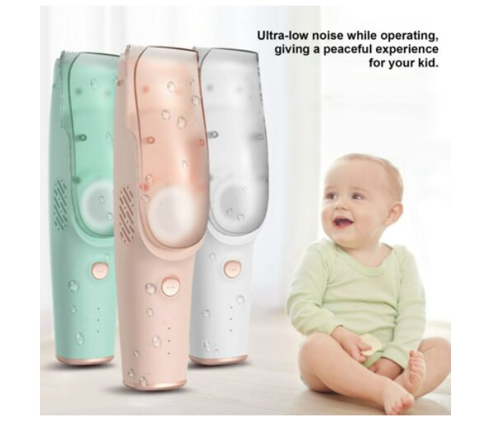 Safe Ultra Quiet Waterproof Washable Kids Hair Clipper - White - Zoom Image 4