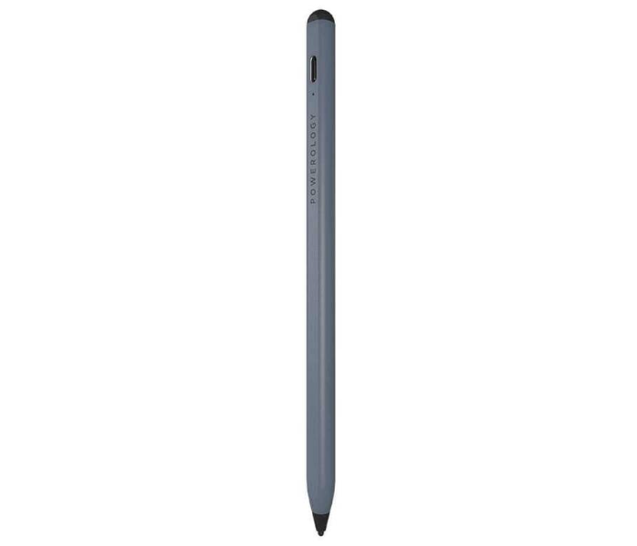 Powerology P21STYPGY 2 in1 Universal 2mm iPad Pen Smart Stylus Pen - Grey - Zoom Image 2