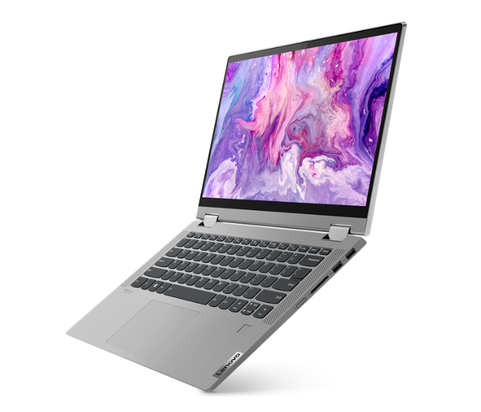 Lenovo 82HU00A1AX Ideapad Flex 5 14ALC05 14 Inch FHD AMD Ryzen 3 5300U Processor 4GB DDR4 RAM 256GB SSD Integrated AMD Radeon Graphics FingerPrint Windows 11 Home 64 - Silver - Zoom Image 2