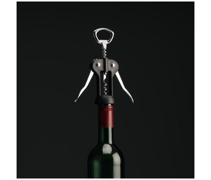 Royalford RF10773 Stainless Steel Wine Bottle Opener - Black and Silver - Zoom Image 2