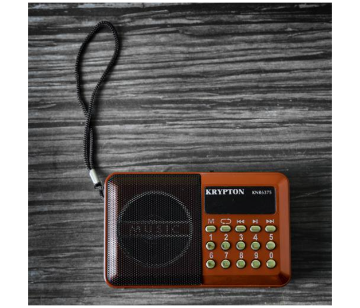 Krypton KNR6375 Rechargeable Digital Radio with Mp3 Player - Red and Black - Zoom Image 4