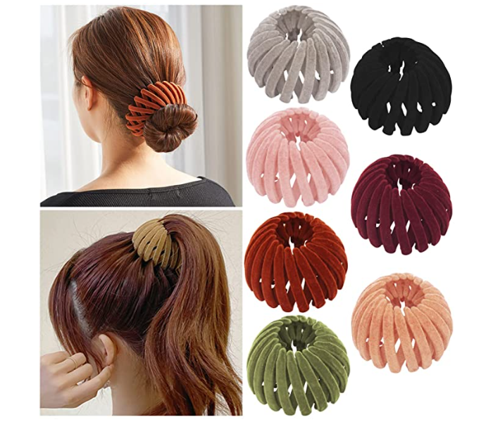 Generic Velvet Bird Nest Shaped Hair Clips - Zoom Image 1