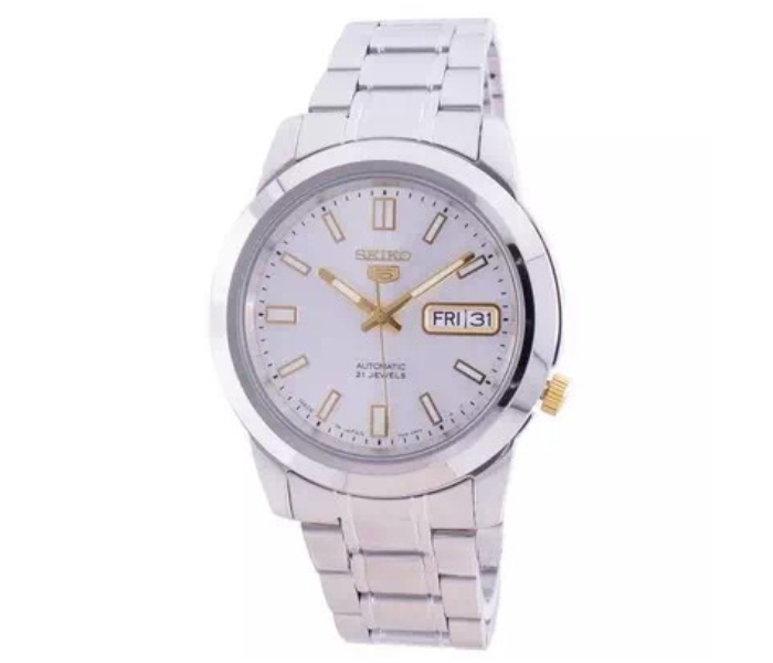 Seiko SNKN09J1Q Stainless Steel Automatic Analog Watch for Men - Silver - Zoom Image 1