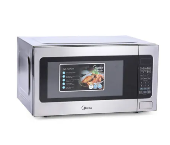 Midea EM262AWY 62 Litre 1200 Watts Solo Microwave Ovens - Silver - Zoom Image 2