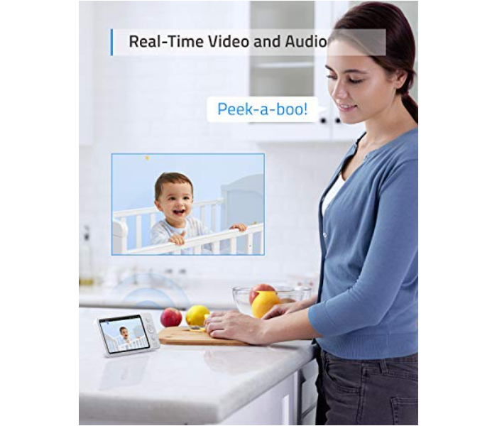 Anker T83002D3 Space View Baby Monitor B2C - UK - Grey and White - Zoom Image 5