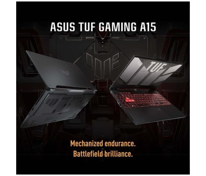 ASUS  TUF GAMING -FA507RC-HN019W-GREY  15.6 Inch FHD AMD Ryzen 7 6800H Processor 16GB DDR5 RAM 512GB SSD 4GB Nvidia GeForce RTX 3050 Graphics Windows 11 Home - Grey - Zoom Image 2