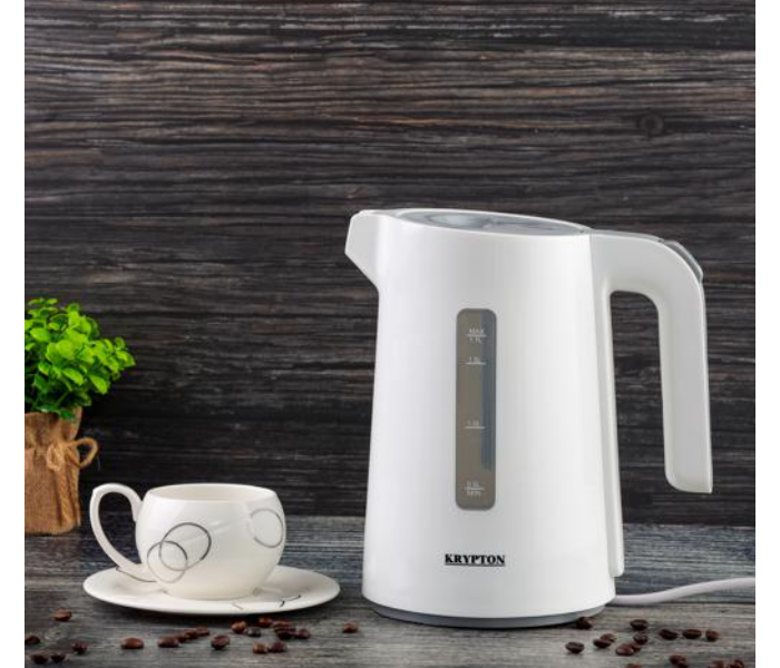 Krypton KNK5277 1.7 Litre 2200 Watts Electric Glass Kettle - White - Zoom Image 2