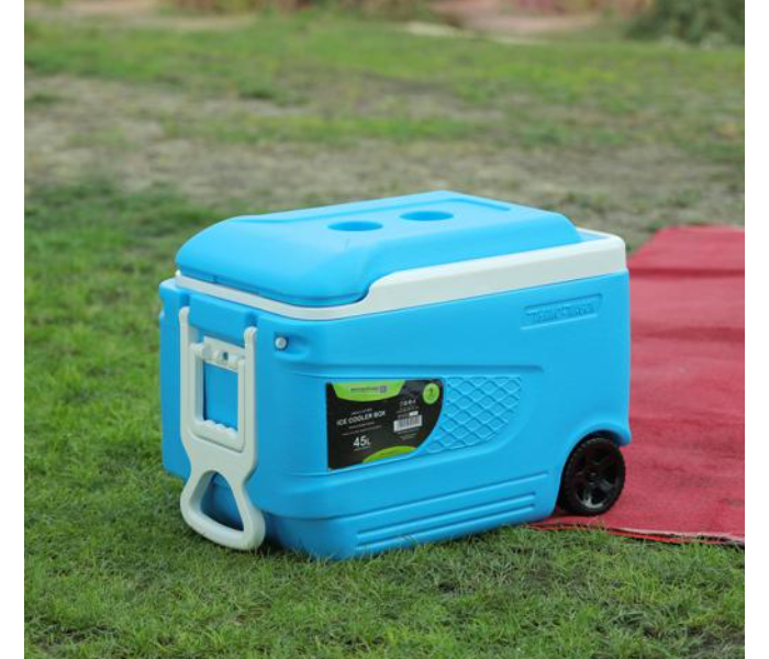 Royalford RF10482 45Litre Insulated Trolley Ice Cooler Box - Blue - Zoom Image 2