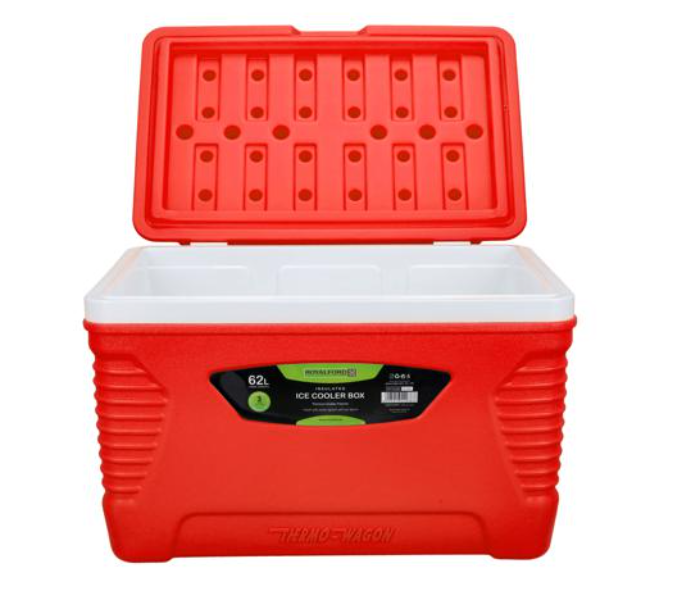 Royalford RF10480 62Litre Insulated Ice Cooler Box - Red - Zoom Image 7