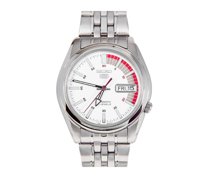 Seiko SNK369K1Q Stainless Steel Analog Watch for Men - Silver - Zoom Image 1